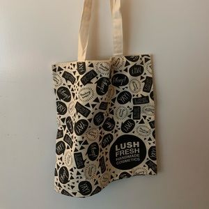 LUSH tote bags